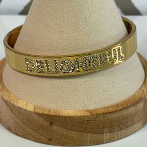 Kate Spade Gold & Crystal Delightful Bangle Bracelet